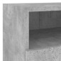 vidaXL Muebles de TV de pared 5 pzas madera ingeniería gris hormigón