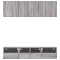 vidaXL Muebles de TV de pared 5 pzas madera de ingeniería gris Sonoma vidaXL Muebles de TV de pared 5 pzas madera de ingeniería gris Sonoma