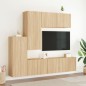vidaXL Muebles de TV de pared 5 pzas madera de ingeniería roble Sonoma vidaXL Muebles de TV de pared 5 pzas madera de ingeniería roble Sonoma