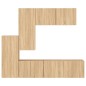 vidaXL Muebles de TV de pared 5 pzas madera de ingeniería roble Sonoma vidaXL Muebles de TV de pared 5 pzas madera de ingeniería roble Sonoma