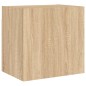 vidaXL Muebles de TV de pared 4 pzas madera de ingeniería roble Sonoma vidaXL Muebles de TV de pared 4 pzas madera de ingeniería roble Sonoma