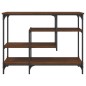 vidaXL Mesa consola con estantes roble marrón 100x35x75 cm vidaXL Mesa consola con estantes roble marrón 100x35x75 cm