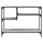 vidaXL Mesa consola con estantes gris Sonoma 100x35x75 cm vidaXL Mesa consola con estantes gris Sonoma 100x35x75 cm