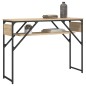 vidaXL Mesa consola estante madera ingeniería roble Sonoma 105x30x75cm vidaXL Mesa consola estante madera ingeniería roble Sonoma 105x30x75cm