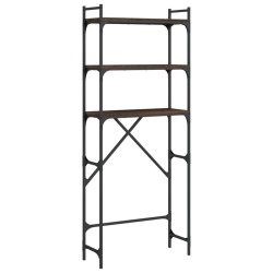 vidaXL Estantería lavadora madera ingeniería roble marrón 67x25x163 cm