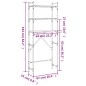 vidaXL Estantería lavadora madera ingeniería roble marrón 67x25x163 cm vidaXL Estantería lavadora madera ingeniería roble marrón 67x25x163 cm