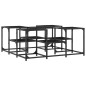 vidaXL Mesa de centro madera de ingeniería negro 91x91x40 cm vidaXL Mesa de centro madera de ingeniería negro 91x91x40 cm