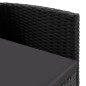 vidaXL Juego de comedor para jardín de 5 piezas negro