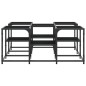 vidaXL Mesa de centro madera de ingeniería negro 91x91x40 cm vidaXL Mesa de centro madera de ingeniería negro 91x91x40 cm