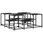 vidaXL Mesa de centro madera de ingeniería negro 91x91x40 cm vidaXL Mesa de centro madera de ingeniería negro 91x91x40 cm