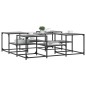vidaXL Mesa de centro madera de ingeniería gris Sonoma 121x121x40 cm