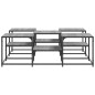 vidaXL Mesa de centro madera de ingeniería gris Sonoma 121x121x40 cm