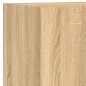 vidaXL Muebles TV pared con LED 5 pzas madera ingeniería roble Sonoma