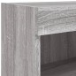 vidaXL Muebles TV pared con LED 8 pzas madera ingeniería gris Sonoma