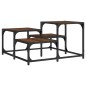 vidaXL Mesa de centro madera de ingeniería roble marrón 68x68x40 cm vidaXL Mesa de centro madera de ingeniería roble marrón 68x68x40 cm