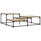 vidaXL Mesa de centro madera de ingeniería roble Sonoma 107x107x40 cm vidaXL Mesa de centro madera de ingeniería roble Sonoma 107x107x40 cm