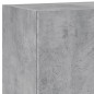 vidaXL Muebles de TV de pared 5 pzas madera ingeniería gris hormigón