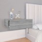 vidaXL Mesita de noche flotante 2 uds madera gris Sonoma 40x30x15 cm vidaXL Mesita de noche flotante 2 uds madera gris Sonoma 40x30x15 cm