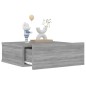 vidaXL Mesita de noche flotante 2 uds madera gris Sonoma 40x30x15 cm vidaXL Mesita de noche flotante 2 uds madera gris Sonoma 40x30x15 cm