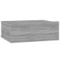 vidaXL Mesita de noche flotante 2 uds madera gris Sonoma 40x30x15 cm vidaXL Mesita de noche flotante 2 uds madera gris Sonoma 40x30x15 cm