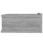 vidaXL Mesita de noche flotante 2 uds madera gris Sonoma 40x30x15 cm vidaXL Mesita de noche flotante 2 uds madera gris Sonoma 40x30x15 cm