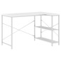 vidaXL Escritorio de ordenador madera de ingeniería blanco 110x72x70cm vidaXL Escritorio de ordenador madera de ingeniería blanco 110x72x70cm