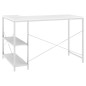 vidaXL Escritorio de ordenador madera de ingeniería blanco 110x72x70cm vidaXL Escritorio de ordenador madera de ingeniería blanco 110x72x70cm