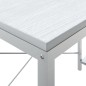 vidaXL Escritorio de ordenador madera de ingeniería blanco 110x72x70cm vidaXL Escritorio de ordenador madera de ingeniería blanco 110x72x70cm