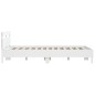 vidaXL Estructura cama con cabecero madera ingeniería blanco 140x190cm vidaXL Estructura cama con cabecero madera ingeniería blanco 140x190cm