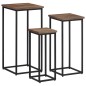 vidaXL Soportes para plantas 3 unidades madera maciza de teca vidaXL Soportes para plantas 3 unidades madera maciza de teca