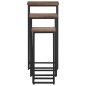 vidaXL Soportes para plantas 3 unidades madera maciza de teca vidaXL Soportes para plantas 3 unidades madera maciza de teca