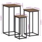 vidaXL Soportes para plantas 3 unidades madera maciza de teca vidaXL Soportes para plantas 3 unidades madera maciza de teca