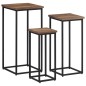 vidaXL Soportes para plantas 3 unidades madera maciza de teca vidaXL Soportes para plantas 3 unidades madera maciza de teca
