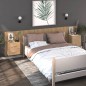 vidaXL Mesita de noche de pared 2 unidades color roble Sonoma vidaXL Mesita de noche de pared 2 unidades color roble Sonoma