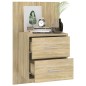 vidaXL Mesita de noche de pared 2 unidades color roble Sonoma vidaXL Mesita de noche de pared 2 unidades color roble Sonoma