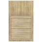 vidaXL Mesita de noche de pared 2 unidades color roble Sonoma vidaXL Mesita de noche de pared 2 unidades color roble Sonoma