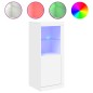 vidaXL Aparador con luces LED blanco 41x37x100 cm vidaXL Aparador con luces LED blanco 41x37x100 cm