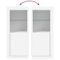 vidaXL Aparador con luces LED blanco 41x37x100 cm vidaXL Aparador con luces LED blanco 41x37x100 cm