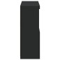 vidaXL Aparador con luces LED negro 81x37x100 cm vidaXL Aparador con luces LED negro 81x37x100 cm