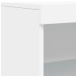 vidaXL Aparador con luces LED blanco 60,5x37x100 cm
