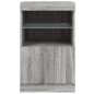 vidaXL Aparador con luces LED gris Sonoma 41x37x67 cm vidaXL Aparador con luces LED gris Sonoma 41x37x67 cm