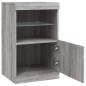 vidaXL Aparador con luces LED gris Sonoma 41x37x67 cm vidaXL Aparador con luces LED gris Sonoma 41x37x67 cm