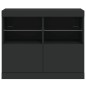 vidaXL Aparador con luces LED negro 81x37x67 cm vidaXL Aparador con luces LED negro 81x37x67 cm