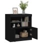 vidaXL Aparador con luces LED negro 60x37x67 cm vidaXL Aparador con luces LED negro 60x37x67 cm