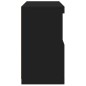 vidaXL Aparador con luces LED negro 60x37x67 cm vidaXL Aparador con luces LED negro 60x37x67 cm
