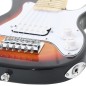 vidaXL Guitarra eléctrica para niños con funda marrón y blanco 3/4 30" vidaXL Guitarra eléctrica para niños con funda marrón y blanco 3/4 30"
