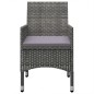 vidaXL Juego de comedor para jardín de 5 piezas gris vidaXL Juego de comedor para jardín de 5 piezas gris