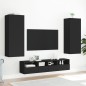vidaXL Muebles de TV de pared 5 piezas madera de ingeniería negro vidaXL Muebles de TV de pared 5 piezas madera de ingeniería negro