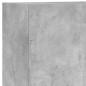 vidaXL Muebles de TV de pared 5 pzas madera ingeniería gris hormigón