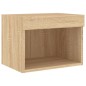 vidaXL Muebles TV pared con LED 5 pzas madera ingeniería roble Sonoma vidaXL Muebles TV pared con LED 5 pzas madera ingeniería roble Sonoma